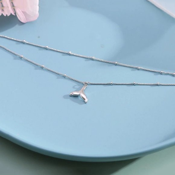 *NEW 925 Sterling Silver Fish Tail Ankle Bracelet - Picture 4 of 11